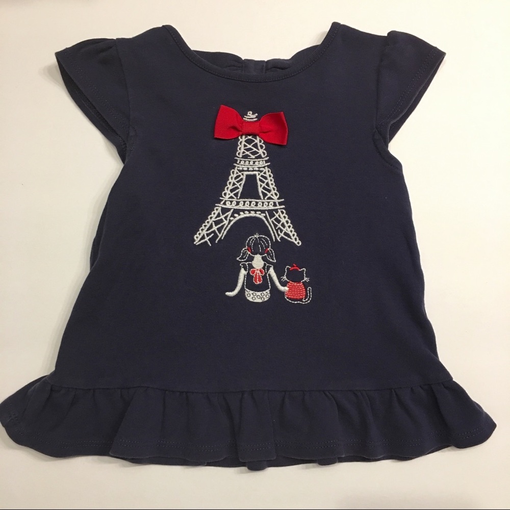 Gymboree 18-24 m Eiffel Tower short sleeve top